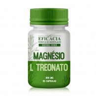 Magnésio L Treonato 300mg, Composto Premium - 30 Cápsulas