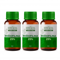 Podofilina 25% Turbinada 8ml - (KIT 3 POTES)