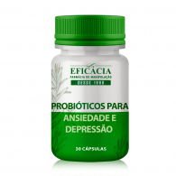 Probióticos para Ansiedade e Depressão, com Selo de Autenticidade - 30 Cápsulas 