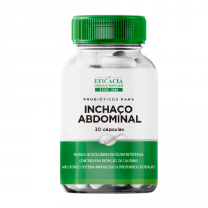 Farmácia Eficácia Probióticos para Inchaço Abdominal, com Selo de Autenticidade - 30 Cápsulas 