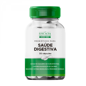 Farmácia Eficácia Probióticos para Saúde Digestiva - 30 Cápsulas