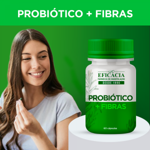 Farmácia Eficácia Probiótico + Fibras 60 cápsulas 1