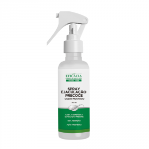 Farmácia Eficácia Spray para Ejaculação Precoce de Sabor Morango, Fórmula Premium - 50g