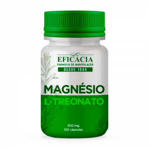 Magnésio L-Treonato 300mg, 100% NAtural - 120 Cápsulas