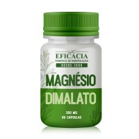 Magnésio Dimalato 300mg, com Selo de Autenticidade - 120 cápsulas 
