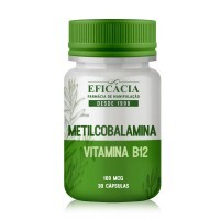 Vitamina B12 1mg Turbinada Metilcobalamina - 30 Cápsulas
